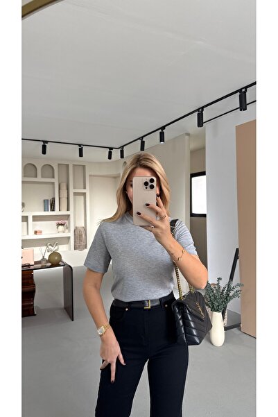 Sezgi Tekin Μπλουζάκι Premium Series με λαιμόκοψη ποδηλάτου, βαμβακερό, μελαμ...