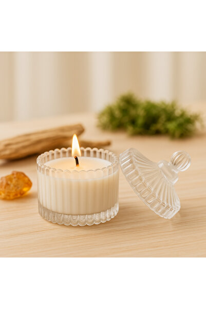 OEM Αρωματικό κερί - Κεχριμπάρι, κερί, γυάλινη θήκη, 80g