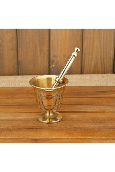 Maras Market Bakır Havan - No 0 Boyu 8 CM