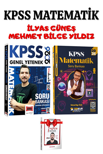 Yargı Yayınları 2026 KPSS Matematik Soru Bankası Seti | İlyas Güneş-Mehmet Bi...