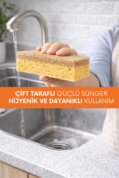grimorlife 20 Adet Lifli Düz Bulaşık Süngeri – Özel Dokulu Dayanıklı Pinterest Mutfak Temizlik Süngeri Seti