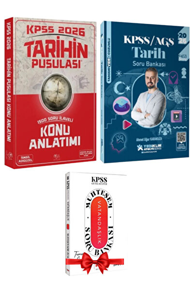 CBA Akademi KPSS 2026 Tarihin Pusulası Konu Anlatımı+ Yediiklim Ahmet Uğur Ka...
