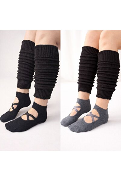 shefox 4-парчен пакет чорапи за йога, пилатес и медитация, комплект за топли ...