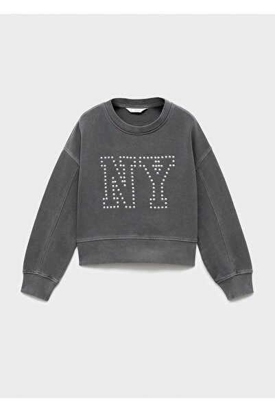 MANGO Kids Zımbalı sweatshirt