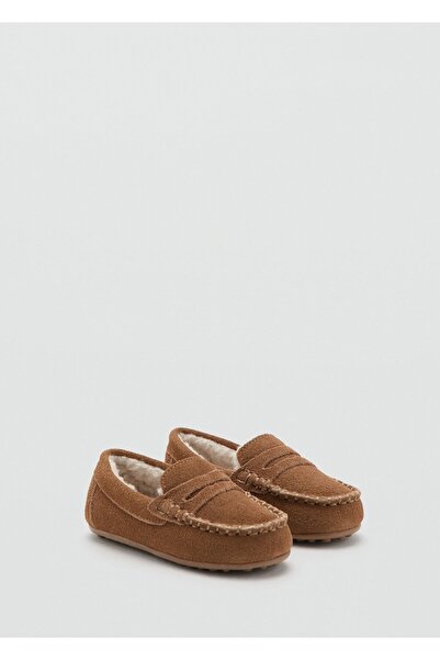 MANGO Baby İç kısmı kürklü deri mokasen