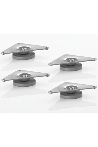 SyaMAG Set 4 Picioare Reglabile Pentru Mobilă, Din Oțel, 11,5 X 8 X 2,5 Cm