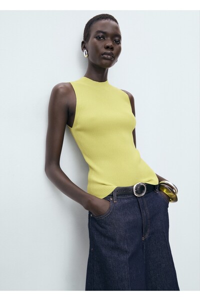 MANGO Woman Triko ribana bluz