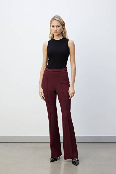 BE BLUE Claret Red Spanish Leg Pants