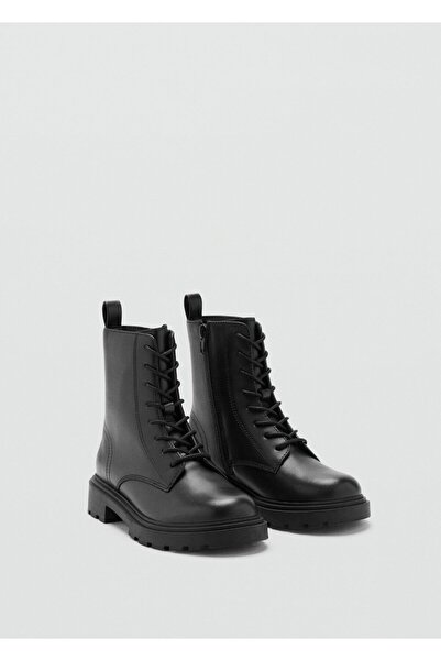 MANGO Kids Bağcıklı deri bot