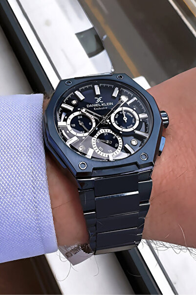 Daniel Klein Exclusive Erkek Kol Saati 3 Atm Su Geçirmez Lacivert Renk Çelik ...