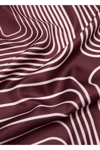 MANGO Woman Saten kareli fular