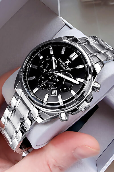 Daniel Klein Exclusive Damatlık Erkek Kol Saati Su Geçirmez Gümüş Mavi - Çeli...