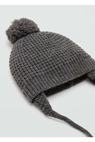 MANGO Baby Ponponlu triko şapka