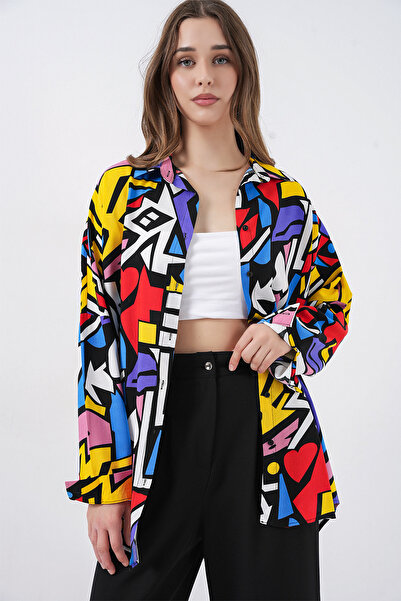 Bigdart 3721 قميص بنمط جرافيك - أسود