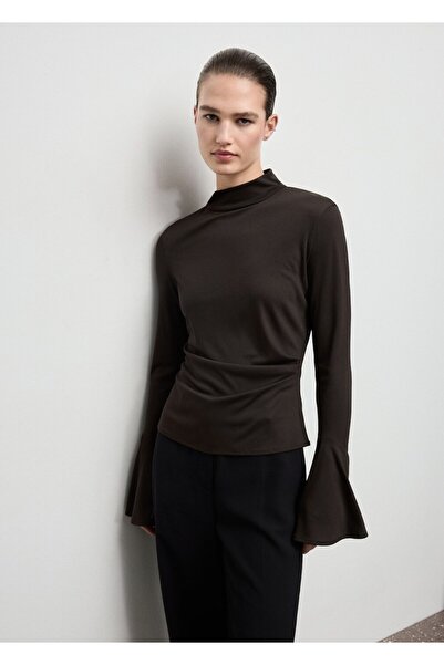 MANGO Woman Dar kesim çan kollu tişört