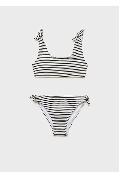 MANGO Kids Çizgili bikini