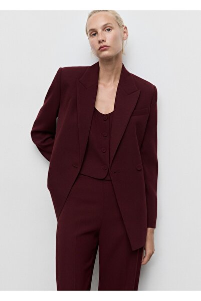 MANGO Woman Kruvaze blazer ceket