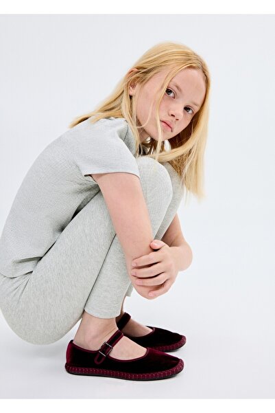 MANGO Kids Fitilli pamuklu tayt