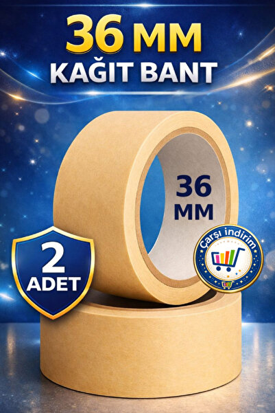 nistabolje 2 Adet Maskeleme Bandı 36mm Kağıt Bant Yüzey Koruma Boya Bandı