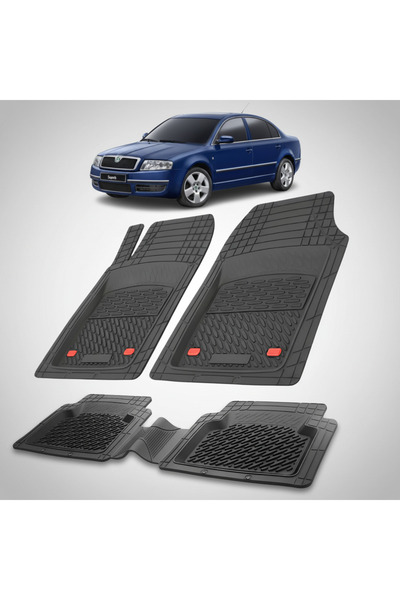 TEAMCAR Covorașe auto tip tavă compatibile cu Skoda Superb Generation I (2001...