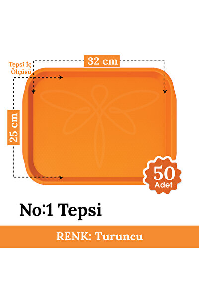 Hesna Natural صينية الوجبات السريعة رقم 1 - صينية تقديم - صينية تقديم 27*36