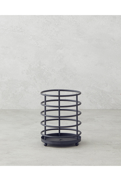 English Home Jimena метална лъжица за кухненски прибори 10,5x10,5x14 cm черна