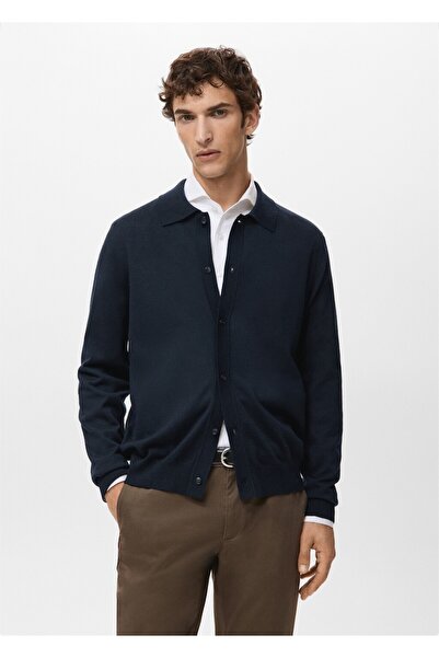 MANGO Man %100 merinos yünlü hırka