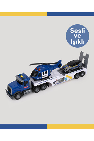 LETS BE CHILD Sesli ve Işıklı Büyük Polis Tırı