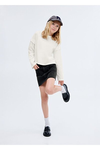 MANGO Kids Kısa denim etek