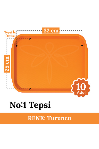 Hesna Natural No1 Fast Food Tray - Service Tray - Presentation Tray 27*36