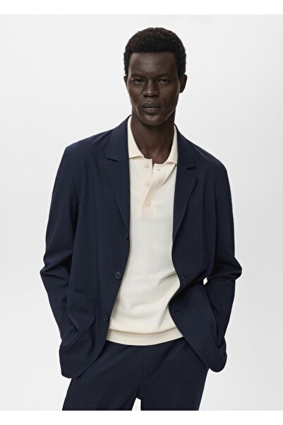 MANGO Man Cepli slim fit blazer ceket