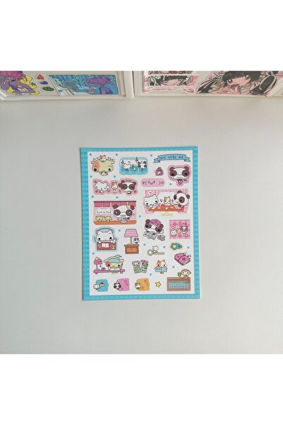 Choice 01 1/9PCS Korean Cartoon Animal Cute Daily Stickers Cute Girl Sticker ...