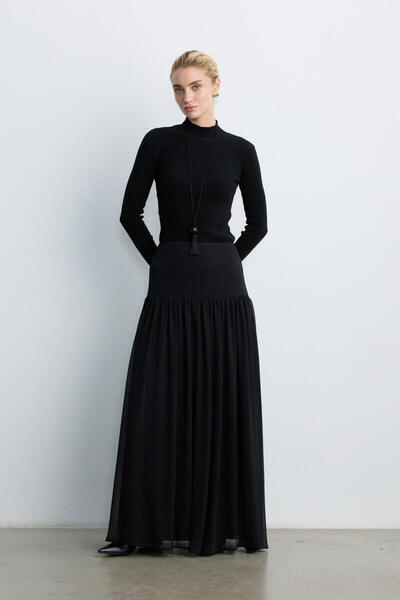 BE BLUE ΜΑΥΡΗ ΜΑΚΡΙΑ ΦΟΥΣΤΑ ΜΕ ΚΟΡΣΑΖ