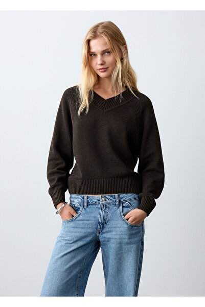 Mango Teen V yaka triko kazak