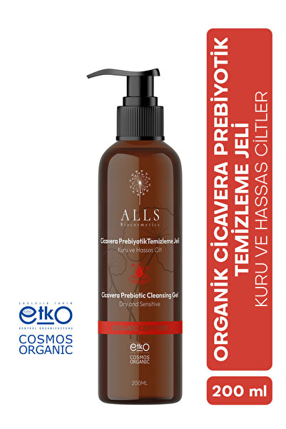Alls Biocosmetics Organik Cicavera Prebiyotik Temizleme Jeli 200 ml