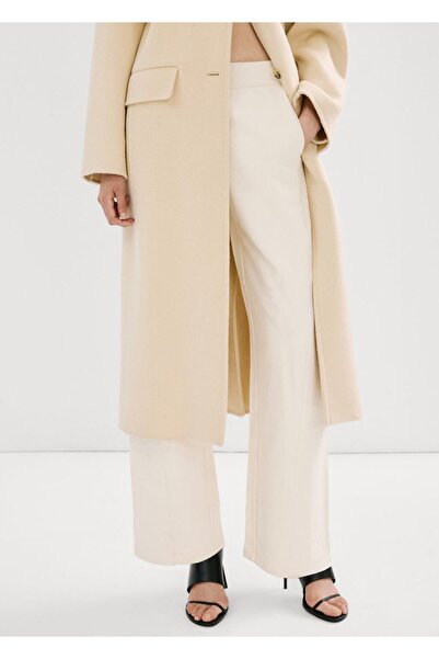 MANGO Woman Beli elastik pamuklu pantolon