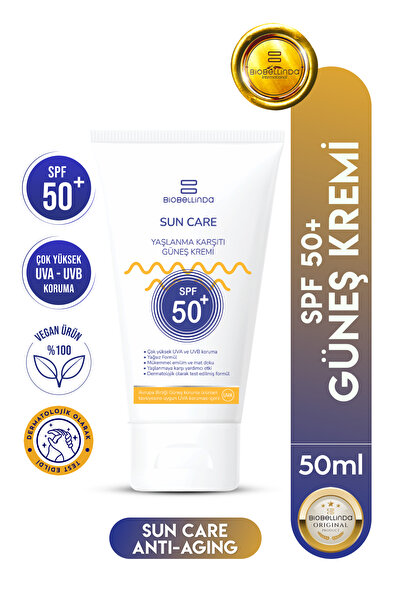 BioBellinda Yaşlanma & Leke Karşıtı Nemlendirici Güneş Kremi +50 Spf 50 ml