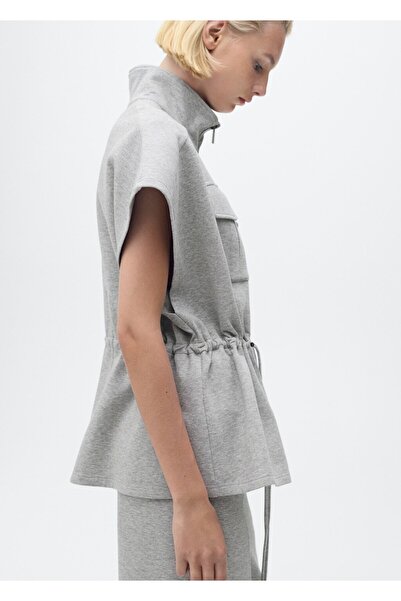 MANGO Woman Ayarlanabilir belli kısa kollu ceket