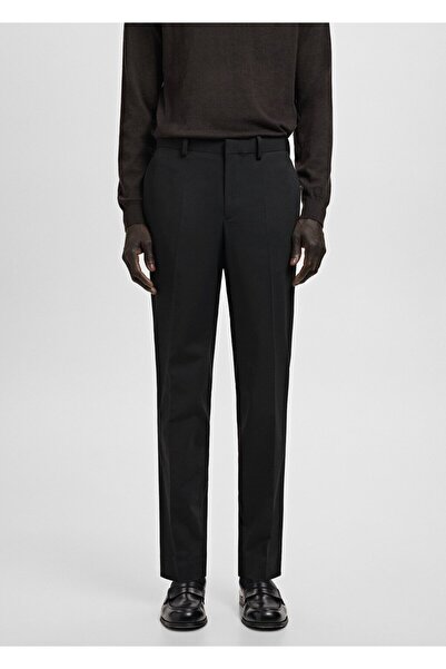 MANGO Man Süper slim fit streç kumaştan kumaş pantolon