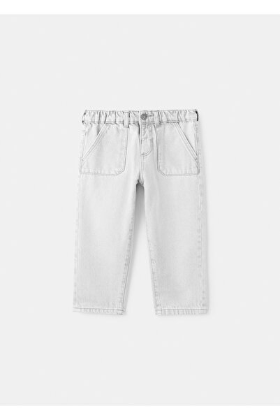 MANGO Baby Beli elastik düz jean