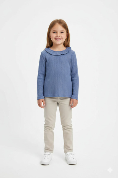 BOBBY JR KİDSWEAR Дівчачий боді з коміром-стійкою, антрацитовий сірий