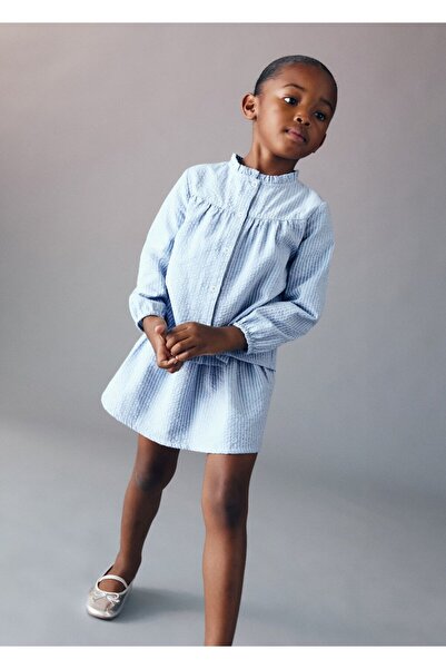 MANGO Baby Çizgili pamuklu bluz