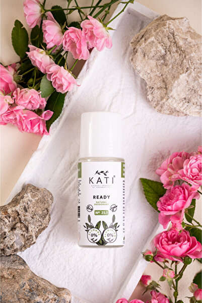 KATI Deodorant Unisex Ready Nr. 25.1 - Fara Aluminiu, 100% si BIO, Fara Parfum Sintetic, Protectie Eficienta si Prospetime Antiperspiranta, 50 ml