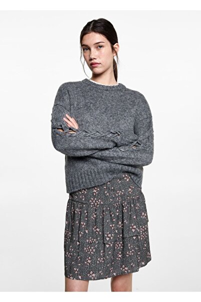 Mango Teen Fırfırlı desenli etek