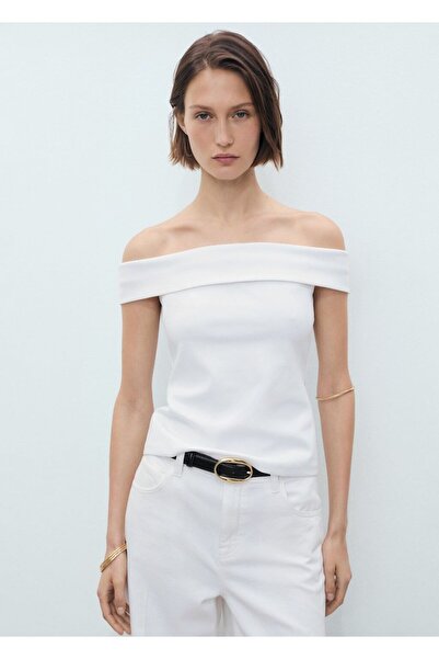 MANGO Woman Straplez bluz