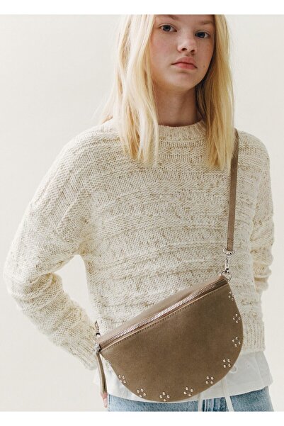 MANGO Kids Örgü detaylı triko kazak