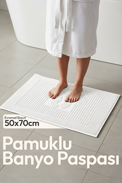 Çeyizim 2 Pieces 100% Cotton Best Absorbent Foot Towel: Comfortable Bath Mat ...