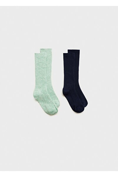 MANGO Baby 2er-Pack Stricksocken mit Gummi