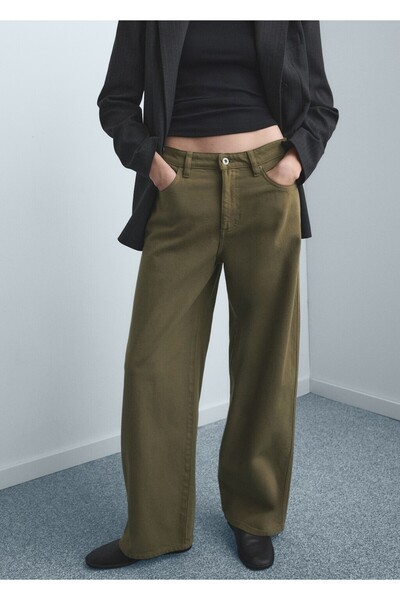 MANGO Woman Düşük bel balon jean pantolon