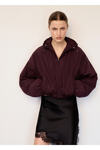 MANGO Woman Oversize kapüşonlu ceket